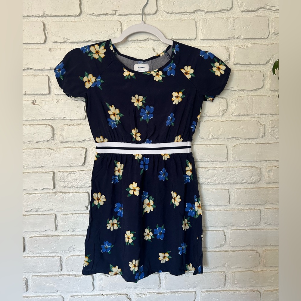 Old Navy Girls Short Sleeve Floral Dress